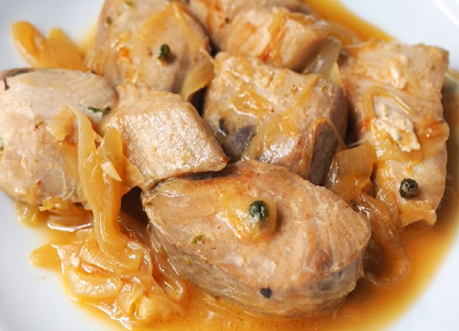 atún encebollado receta dela abuela