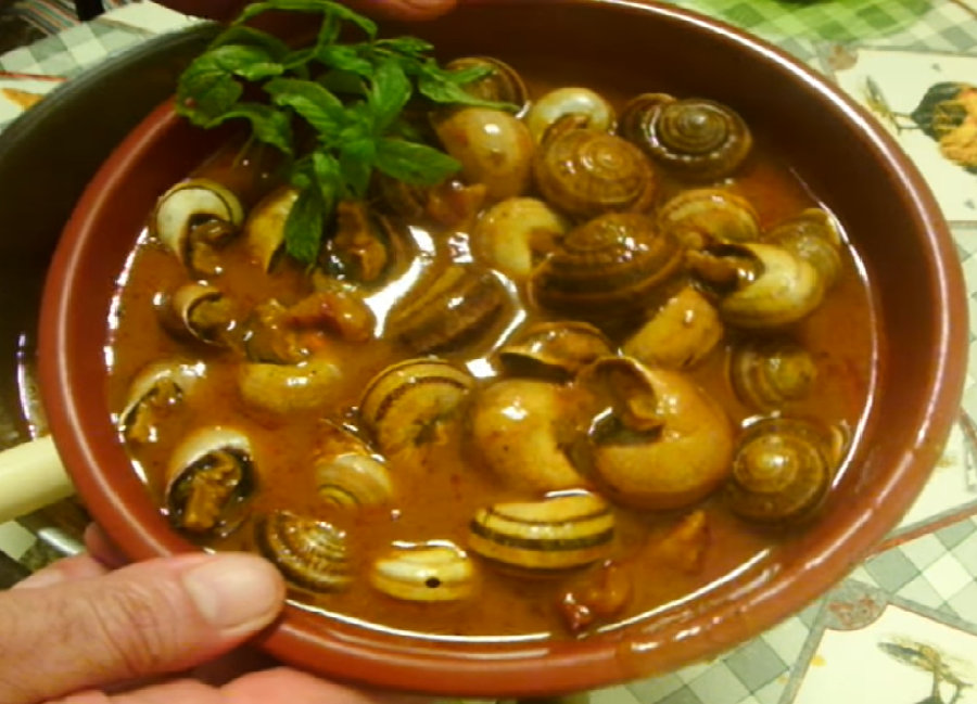 caracoles en salsa receta dela abuela