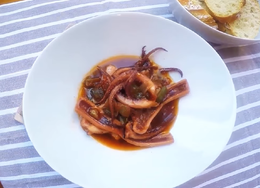 chipirones encebollados receta de la abuela