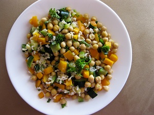 ensalada de garbanzos receta